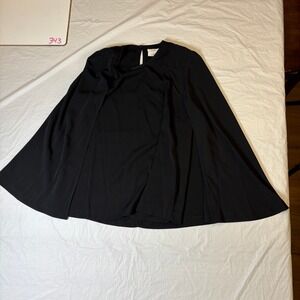 DKNY Black Cape Top Sleeveless‎ Blouse  Womens XS NWT Professional Chic NEW